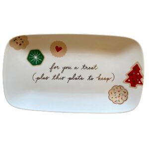 NWT Kate Spade Lenox Cookie Time Giving Plate Christmas Tray